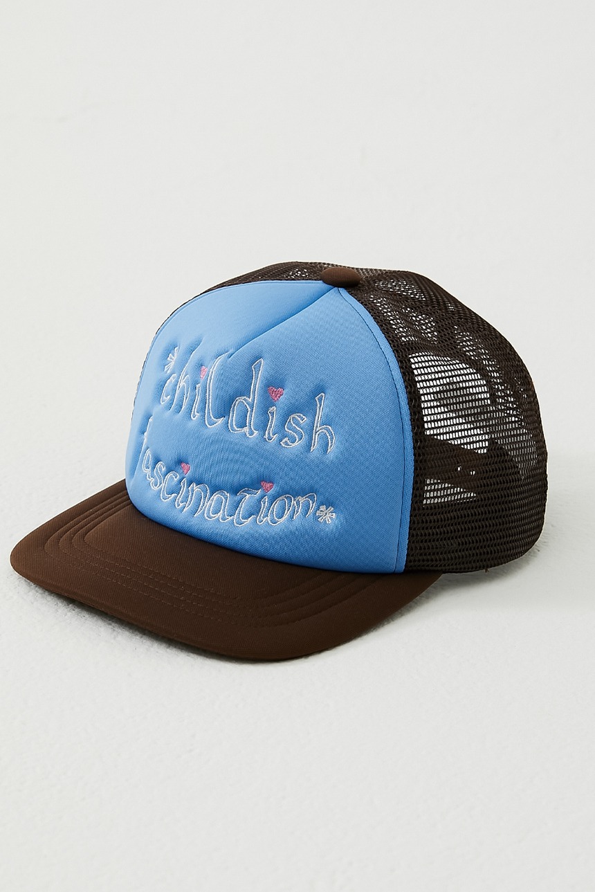 childish fascination mesh cap (brown)
