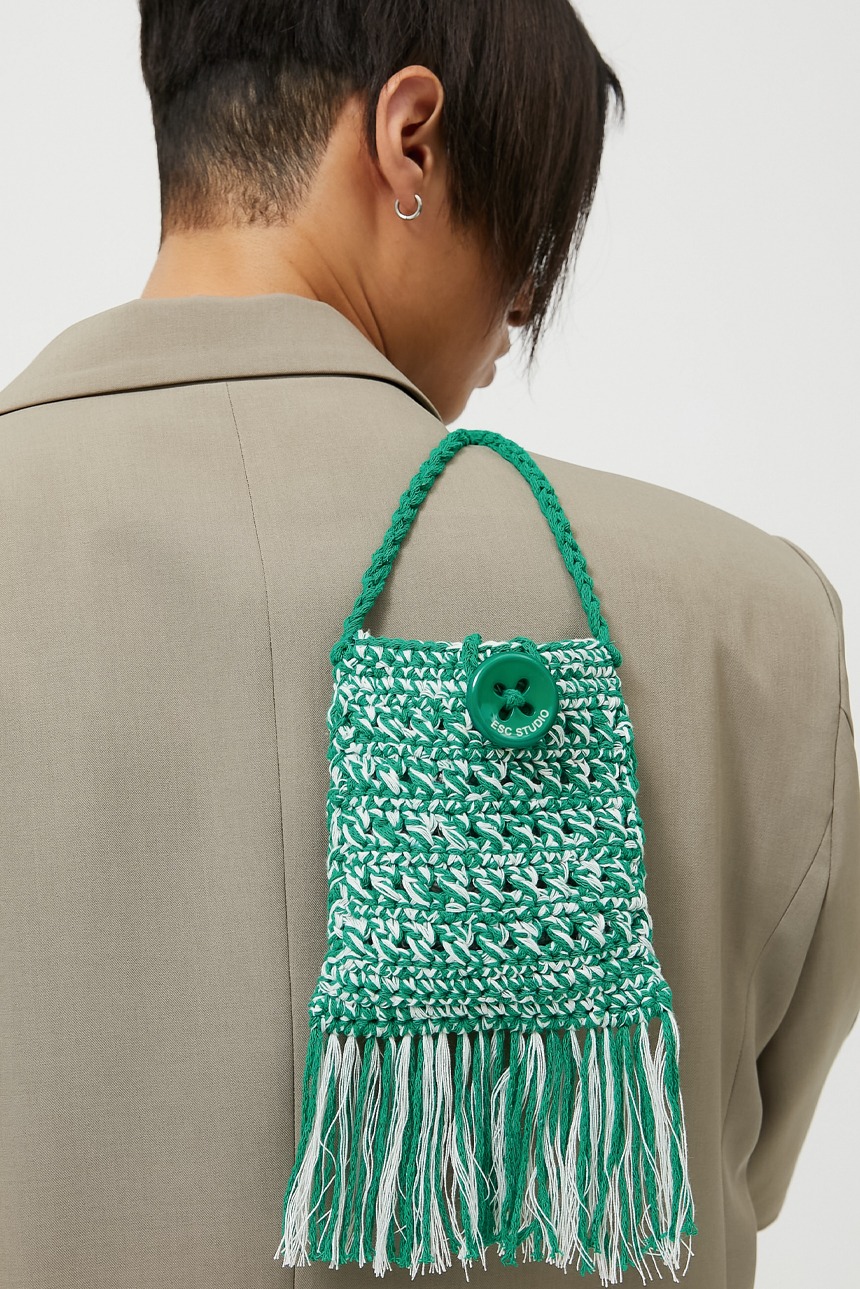 handmade crochet bag (green)