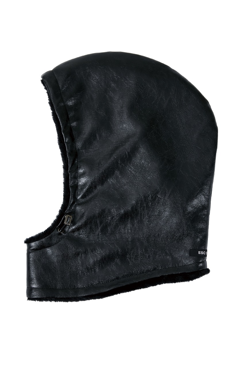 leather balaclava (black)