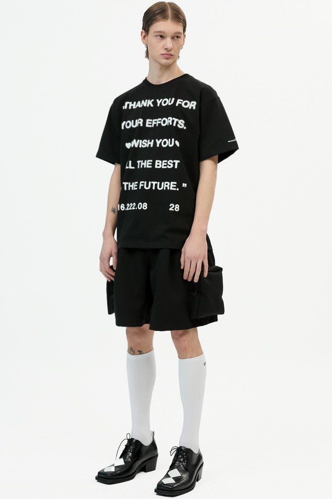 thank you t-shirt(black) (3/29 delivery)